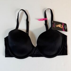 NEW Black Underwire T-Shirt Bra 34C Smooth Molded Cups Cool Comfort NWT